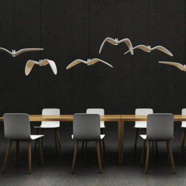 Suspension design forme oiseau