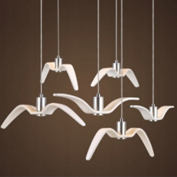 Lampe LED suspendue design oiseau