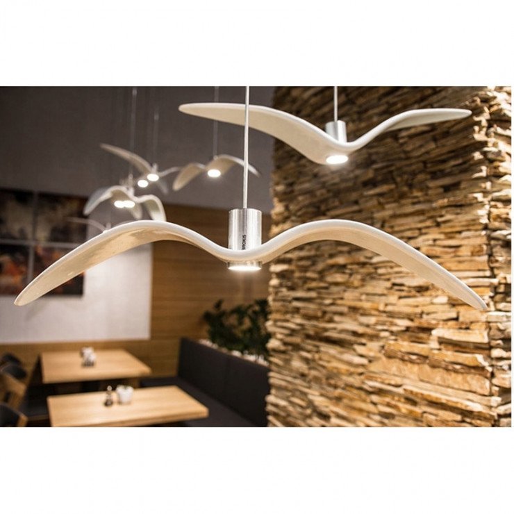 Lampe LED suspendue design oiseau