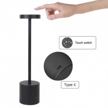 Lampe de table LED (rechargeable / sans fil / tactile)