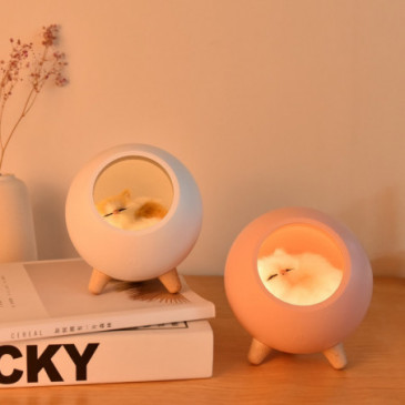 Lampe LED Chat mignon USB à intensité tactile