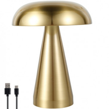 Lampe led de table au design rétro forme champignon