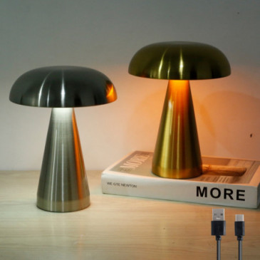 Lampe de chevet design forme champignon