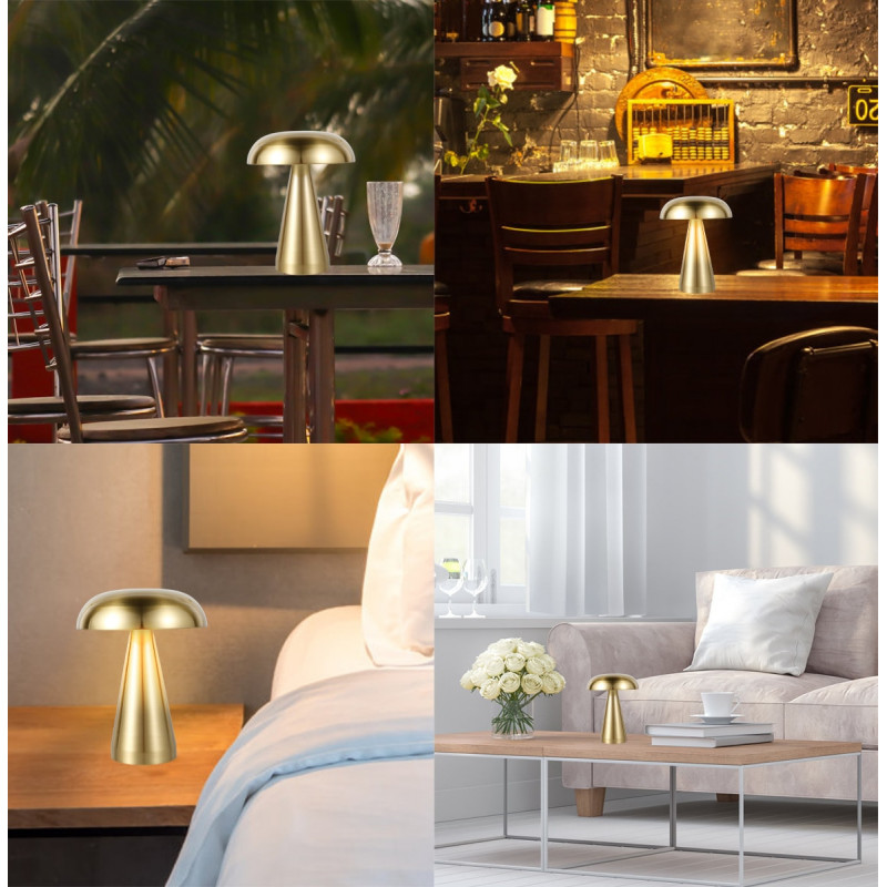 Lampe de table décorative,Rétro Lampe de table,Style cage, veilleuse,  rétro, à piles, lampe de bureau pour chambre à coucher [classe énergétique  A] （Carafe） 